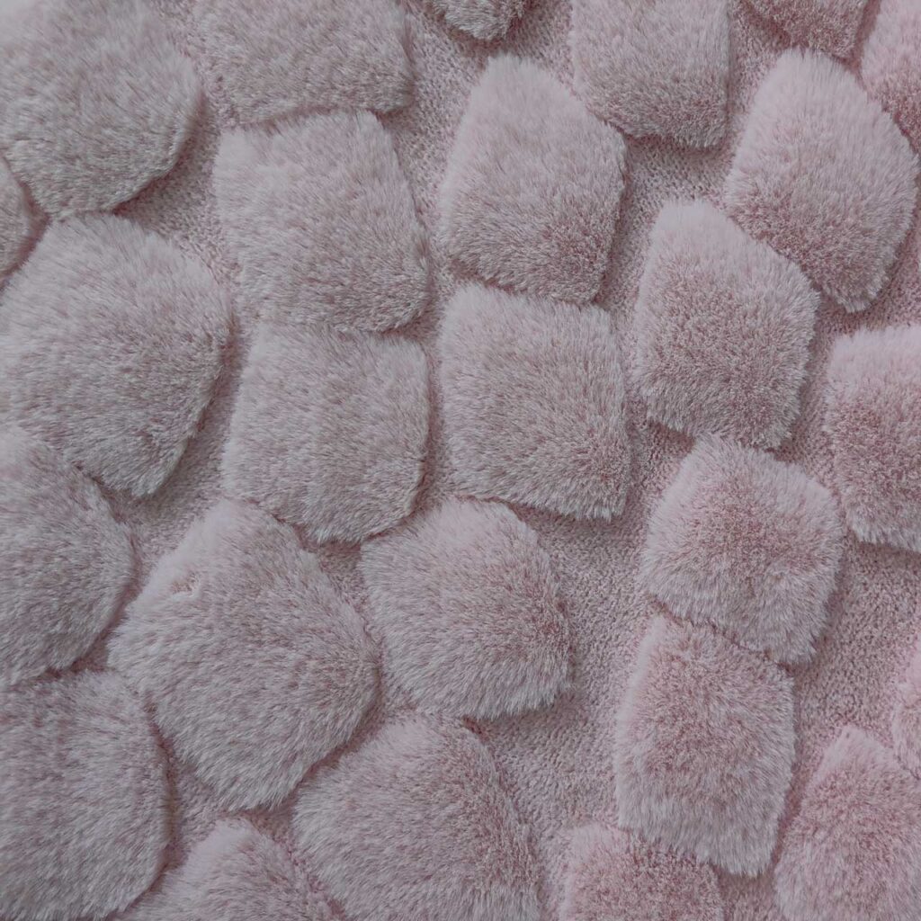 240523#6 Jacquard faux rabbit fur