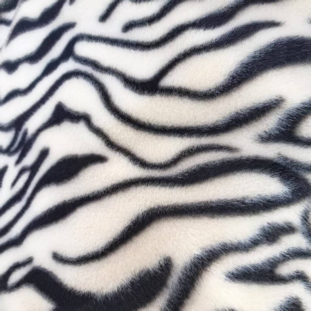 250505#12 printed minky fabric faux fur