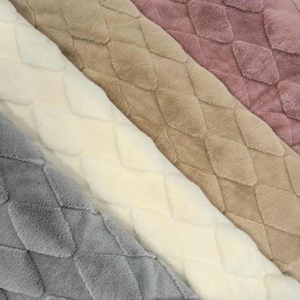 250805#16 jacquard faux fur rabbit fur