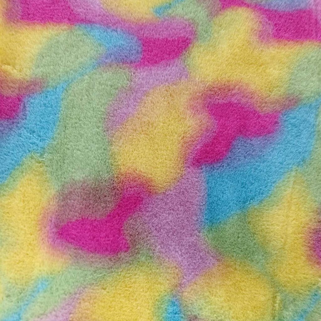 GBH2452 tie-dye faux rabbit fur