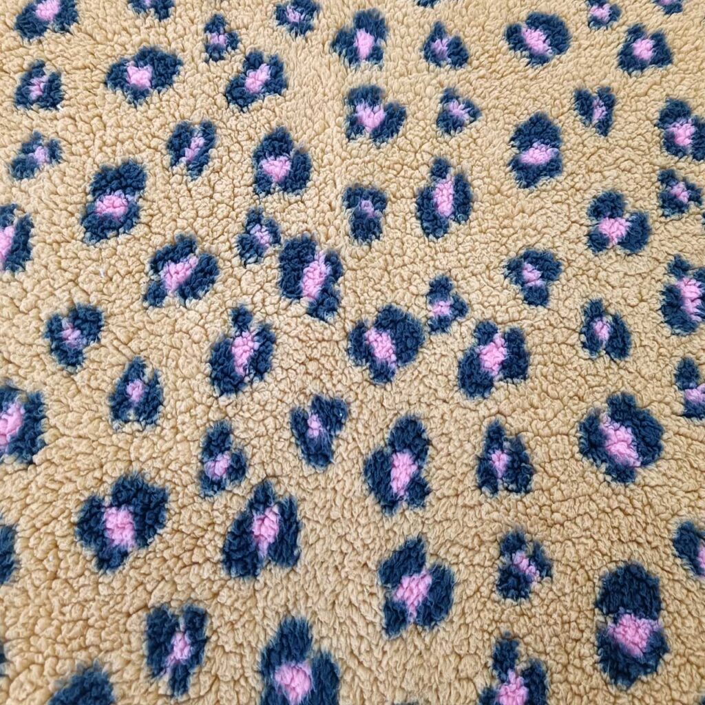 GS2149 Sherpa fabric leopard printed
