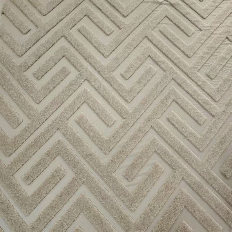 Jacquard sherpa fabric