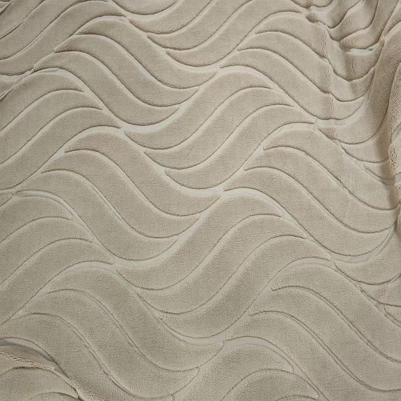Jacquard sherpa fabric
